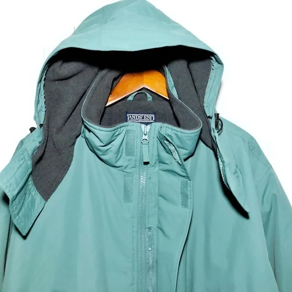 Lands End Tall Waterproof Squall Parka 2XLT 50-52 - Picture 9 of 13